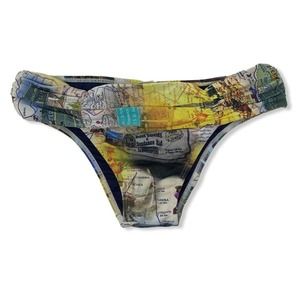Cila‎ Travel Print Bikini Bottom Small